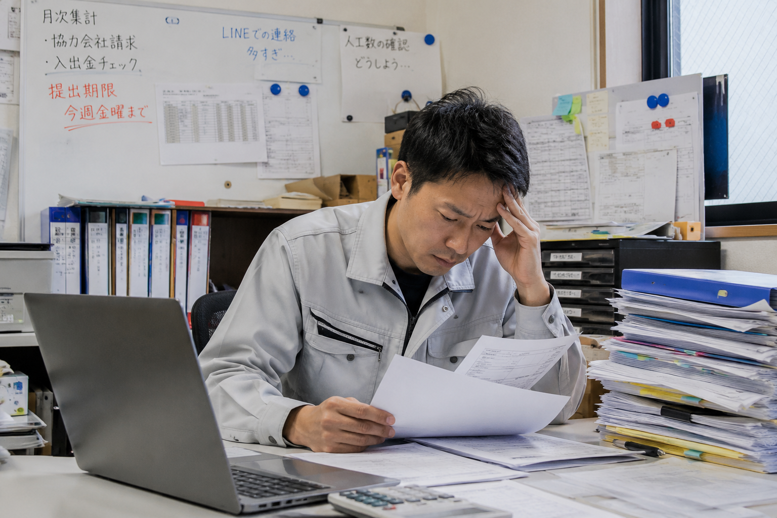日報や集計に困っている社長・事務員